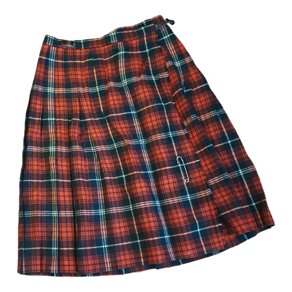 Vintage Wool Pleated Skirt - Picture 8 of 9